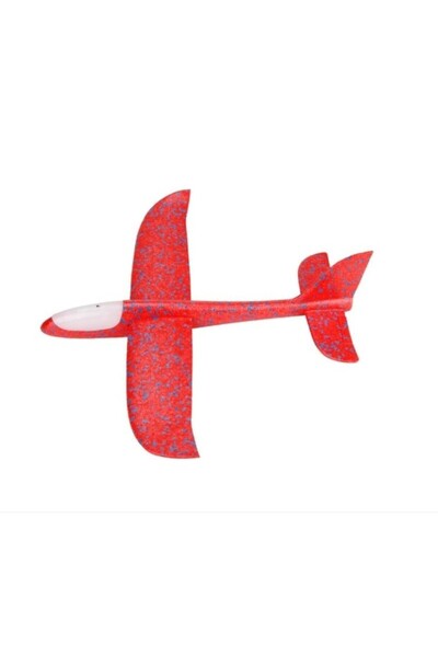 Flippy Polystyrene glider in a bag, length 47 cm, with lights along the entire length, Red,