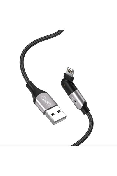 Bibilel Cablu cu conector compatibil Apple la USB, rotativ la 180 de grade, lungime 1,2 m, negru, TLF-BBL3948