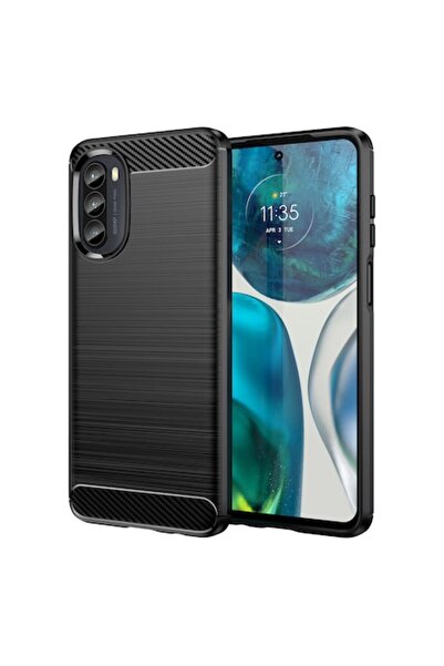 OEM Carcasă TPU Carbon pentru Motorola Moto G52 / G82 - Neagră