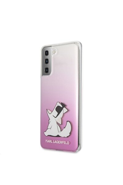 Karl Lagerfeld Phone Case for Samsung Galaxy S21+ 5G, Karl Lagerfeld, Choupette Fun, Pink