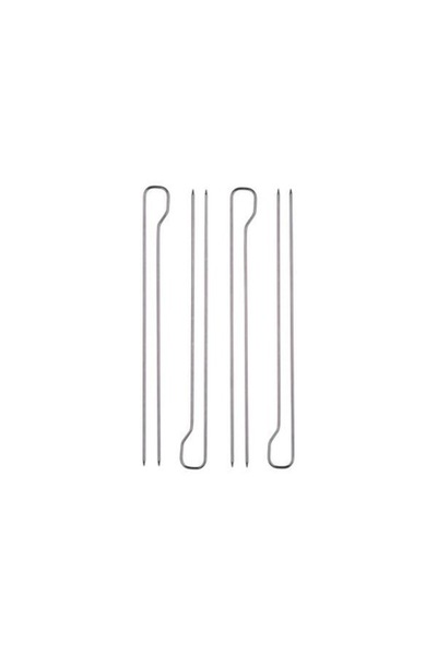 Bibilel Σετ tepuse διπλό pentru gratar, 29 cm, Inox, 4 bucati, Gri, MAX-BBL7944