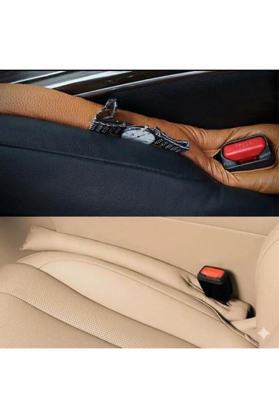 Stilcar Car Seat Gap Filler Is 2 Pieces. (Black Color)