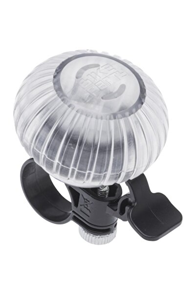 Bibilel Sonerie pentru bicicletă cu LED multicolor, negru transparent, BBL2823