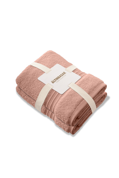 Altınbaşak Soft Microcotton Cotton 2-Piece Hand Towel Set 50 X 90 Salmon