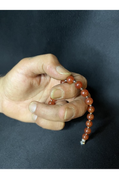 Mos Tespih Brățară cu magnet cu design special din piatră de agat Tesbih