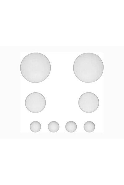 SOHO Dop de ușă cu diferite dimensiuni, set de 8, alb