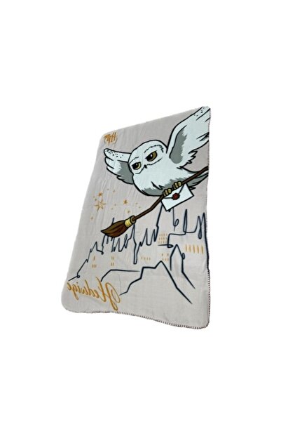 SOHO Fleece Blanket 100x150 cm, Hedwige Model, Harry Potter Series, Grey
