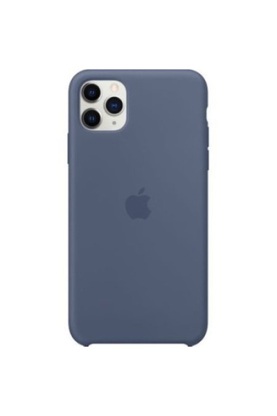 Bibilel Protective back case with Apple logo for iPhone 11 Pro, silicone, Blue