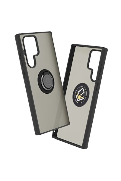 OEM Case for Samsung Galaxy S22 Ultra, Accesorio Glinth with magnetic ring stand, Black