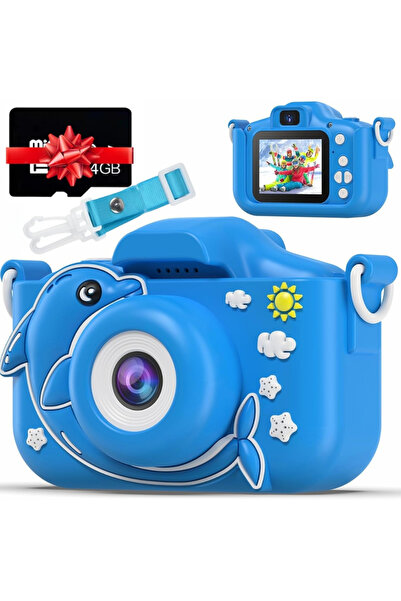 StartONTeam Cameră digitală pentru copii, HD 1080P, ecran IPS, protecție pent...