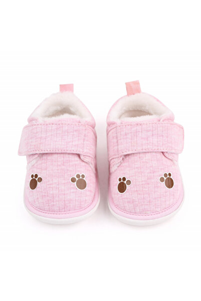 Bebelul Pink fur-lined shoes for girls - Paws