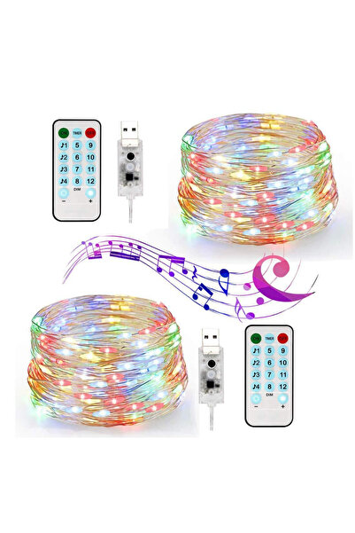 Flippy Instalatie Craciun, 5 metri, 50 LED-uri, multicolor RGB, sincronizare ...