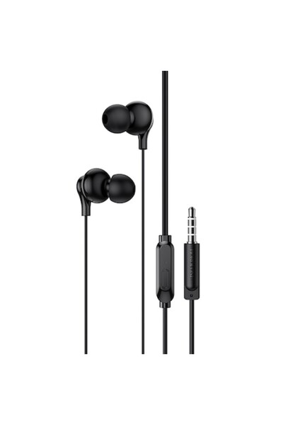 Borofone Ακουστικά Ενδώτιου BM59 με Κολάρο, με Μικρόφωνο, 3,5 mm, 1,2 m, Μαύρο