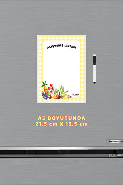 The Grade قائمة تسوق الخضروات الصيفية من سيل سار جيلوبتيكاري، حامل مغناطيسي للثلاجة، حامل ملاحظات مغناطيسي