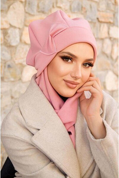 Aişe tesettür Powder Bow Hijab Beret