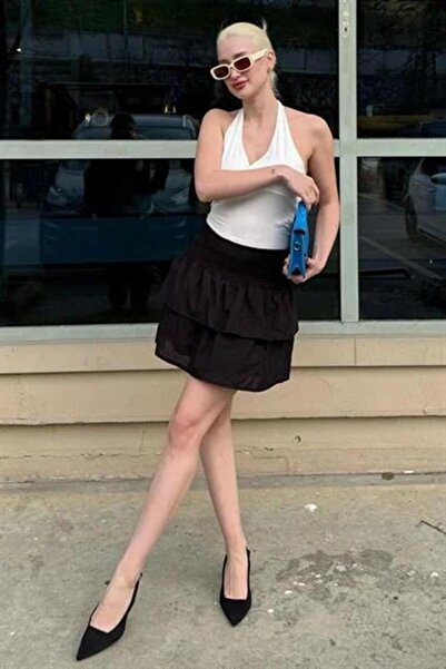 Seeh Fusta neagră mini cu etaje Sh321