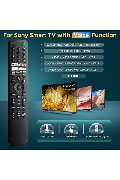 Sony YOZZCANT Voice for Sony-TV-Remote-Control-Replacement, for Bravia with Voice Function TV