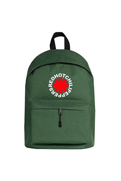 WAKHA Symbol Red Hot Chili Peppers Backpack Green Color