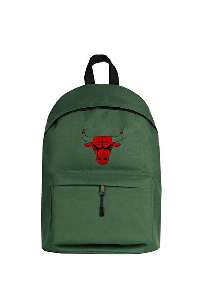 WAKHA Chicago B. Logo Backpack Green Color