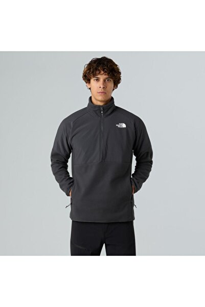 THE NORTH FACE Pánská fleecová mikina Glacier Heavyweight s polovičním zipem NF0A89JHU8M1 šedá-XS