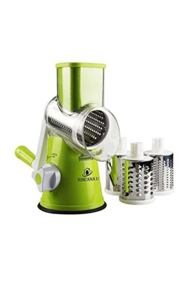 TOSCANA U Manual fruit cutter - Green / Silver / White 26x11.5x24 cm