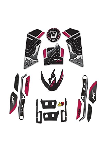 Redline Grafik Redlinegrafik Cf Moto 450 mt 2024 Uyumlu Full Sticker Set Pemb...