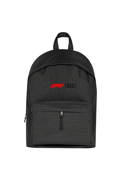 CrowsGate Rucsac cu logo F1 Audi Culoare neagră