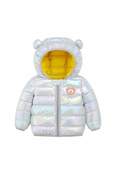 Superbaby Pearl gray jacket for girls - Bear
