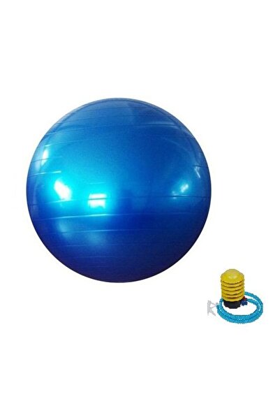 Generic كرة اليوجا السويسرية للياقة البدنية مع مضخة - 65 سم