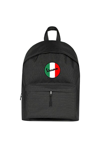 CrowsGate Rucsac Vespa Logo Culoare Neagră