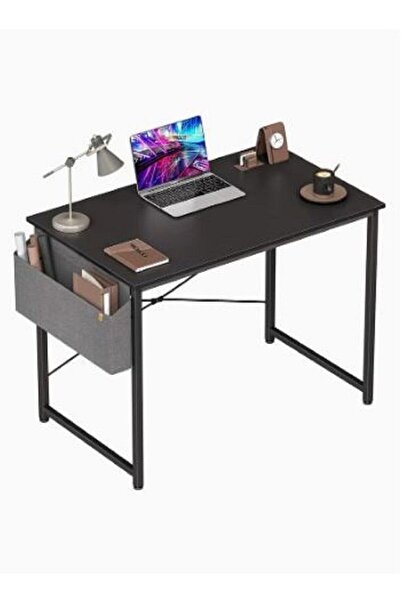 just me 80cm computer desk, home office, study and writing desk, laptop table with storage space