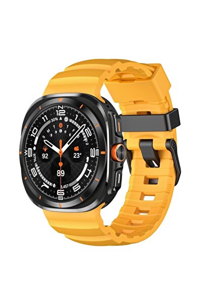 Generic Samsung Galaxy Watch Ultra 47mm / Ultra 2025 Wild Trail Silicone Sports Watch Band (Yellow)