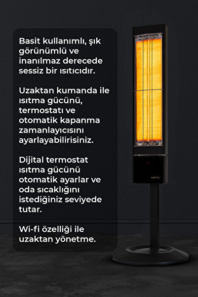Veito Nevada 2500 W BioCarbon Infrared Isıtıcı