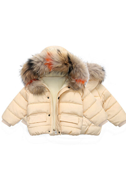 Superbaby Cream fleece jacket for children