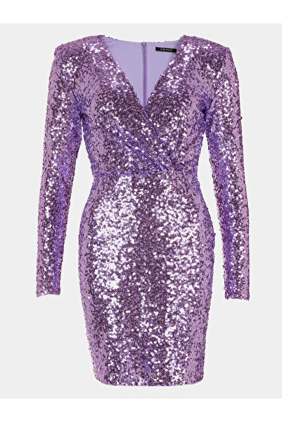Swing Γυναικείο Φόρεμα Κοκτέιλ 5AG13800 Μωβ