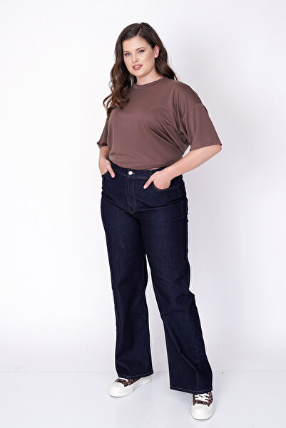 Büyük Moda Straight Cut High Waist Jean