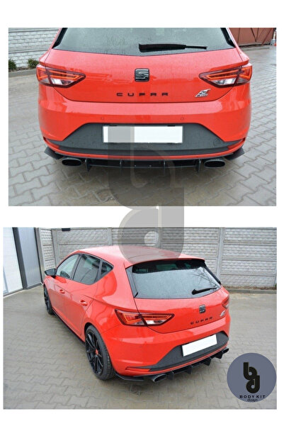BODYKİT DİZAYN Seat Leon Mk3 2012-2016 FR Cnc Mat Siyah Difüzör Eki