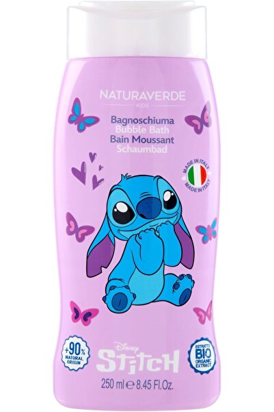 Naturaverde | أطفال - ديزني ستيتش - حمام الفقاعات للأطفال، صابون استحمام للجس...