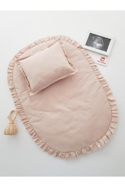 ib ilkimbebe Bebek Alt Açma Seti Fırfırlı Yastıklı, Yenidoğan, Bebek Ürünleri, Beşik