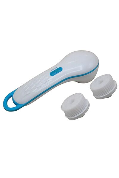 SPIN SPA فرشاة تنظيف الوجه مع ملحقين - أبيض/أزرق