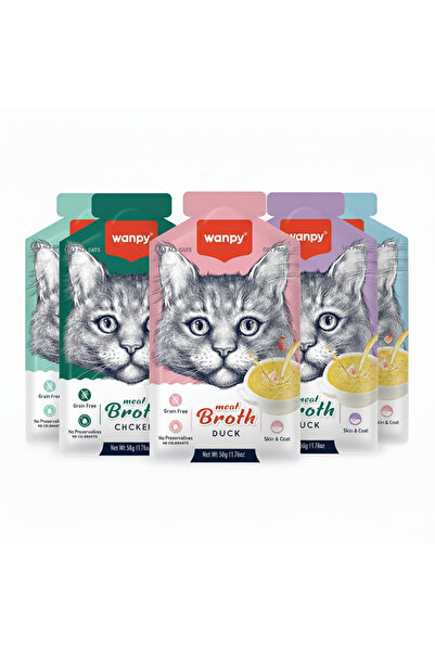 Wanpy Kedi Çorbaları Karışık 5'li Paket