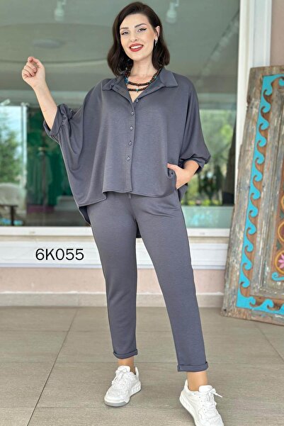 İnce Topuk Polo Neck Bat Sleeve Modal Set 6K055