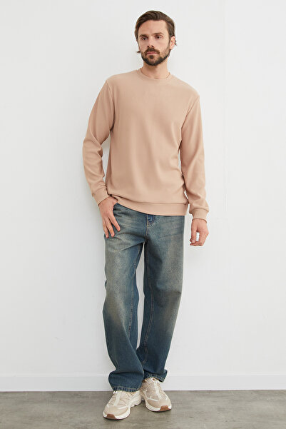Fulla Moda Φούτερ Basic Corded Crew Neck