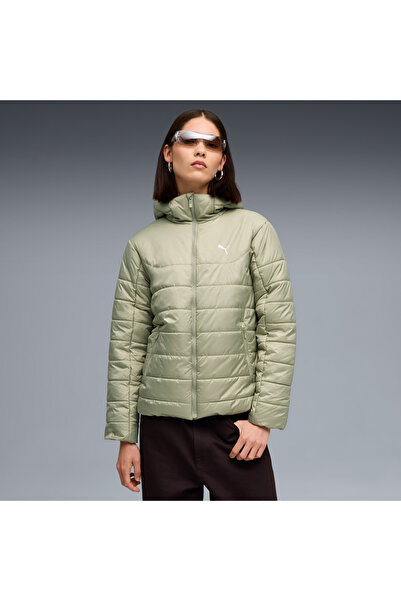 Puma Ess Hooded Padded Women's Brown Jacket