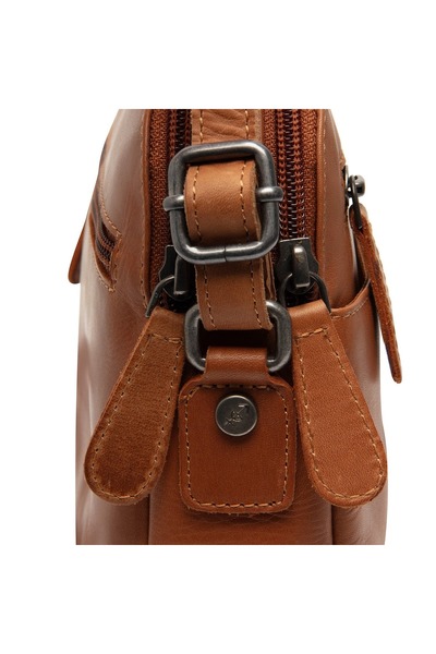 The Chesterfield Brand Women's crossbody bag, genuine leather, The Chesterfield Brand, Vionne, Cognac brown