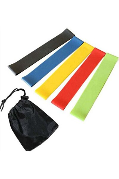 Kanteen Store Exercise Bands With A Carry Bag Pack Of 5 4X19.4cm