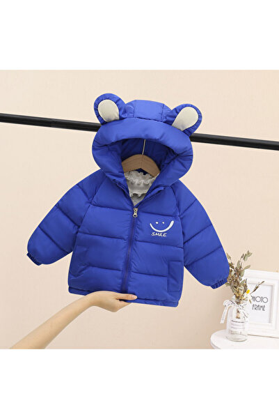 Superbaby Blue fleece jacket for children - Smiley