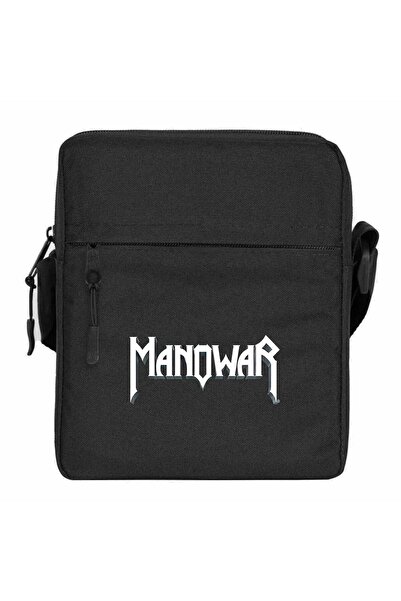 WAKHA حقيبة كتف مانوار لوغو كلاسيك 2 لون أسود