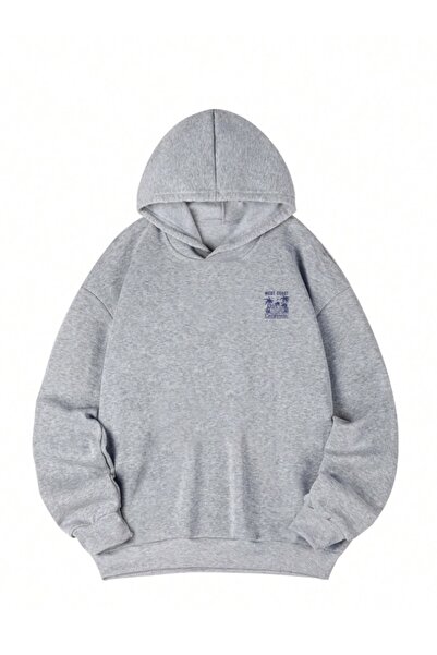 AFROGİYİM Унісекс WeatCoast з принтом Шардон 2-нитковий худі з капюшоном