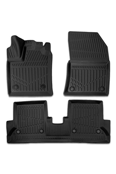 DELUXETUNING Set covorase auto cauciuc Dacia Dokker 2012->, forma tavita 3 D